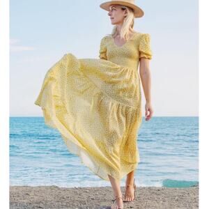 NWT CHRISTY DAWN The Brooklyn Dress in Golden Pollinator Floral M